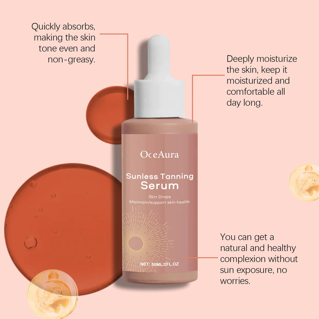 OceAura Self Tanner Serum – Sunless Tanning Booster 60ml