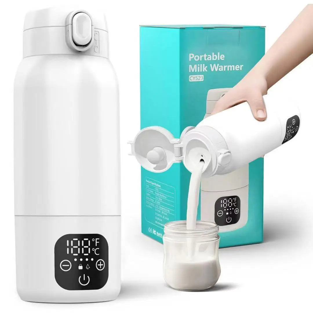 Wireless Baby Milk Warmer | Portable 500ml Constant Temp Cup