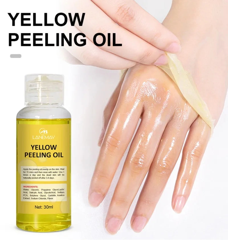 Strong Yellow Peeling Oil Bleach Dark Skin Whiten Lotion Lighten Body Elbow Knee Hand Exfoliate Dead Skin Nourish Even Skin Tone Oasis Select 1pc