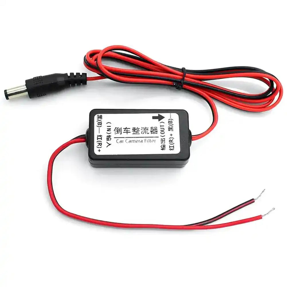 12V Anti-interference DC Power Relay Capacitor Filter Connector Auto Car Camera Filter For Car Parking Reverse Rear View Camera Oasis Select A
