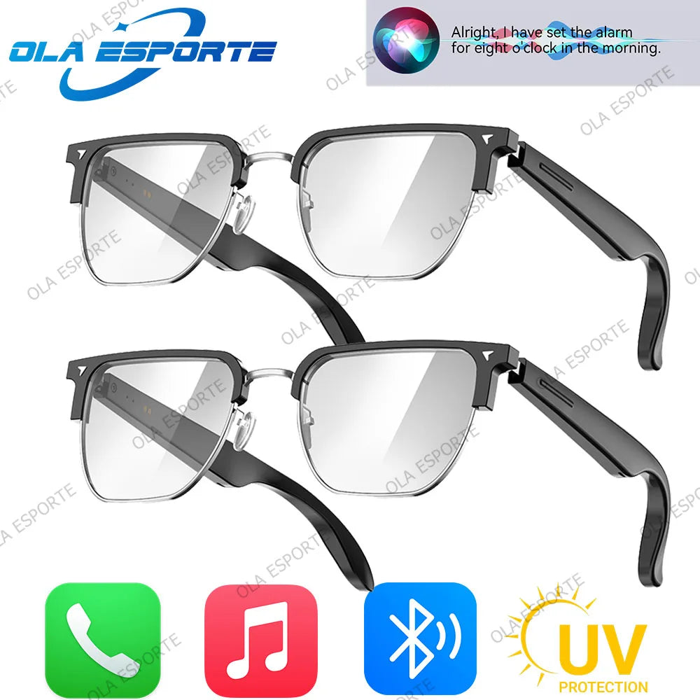 Bluetooth Audio Sunglasses – Air Conduction, Mic & IP7 Waterproof