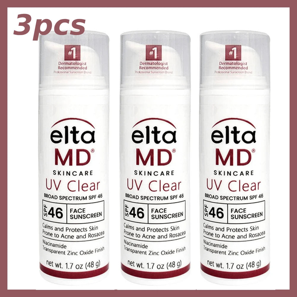 Eltamd 48ml Facial Sunscreen SPF46 UV Sunscreen Anti-Radiation Waterproof&sweatproof Non-greasy for Sensitive and Acne ProneSkin Oasis Select C