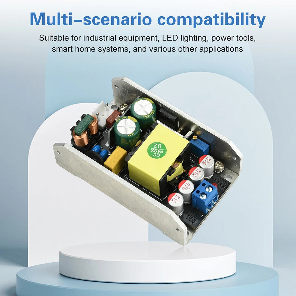 Compact GaN Power Supply Board AC 170-265V to DC 24V 6A / 12V 12A 150W High-Power Switching Power Supply Module Oasis Select