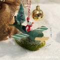 Christmas Ironwork Airplane Pendants Home Iron Handicrafts Snowmen Reindeer Christmas Tree Pendants Oasis Select Style 9