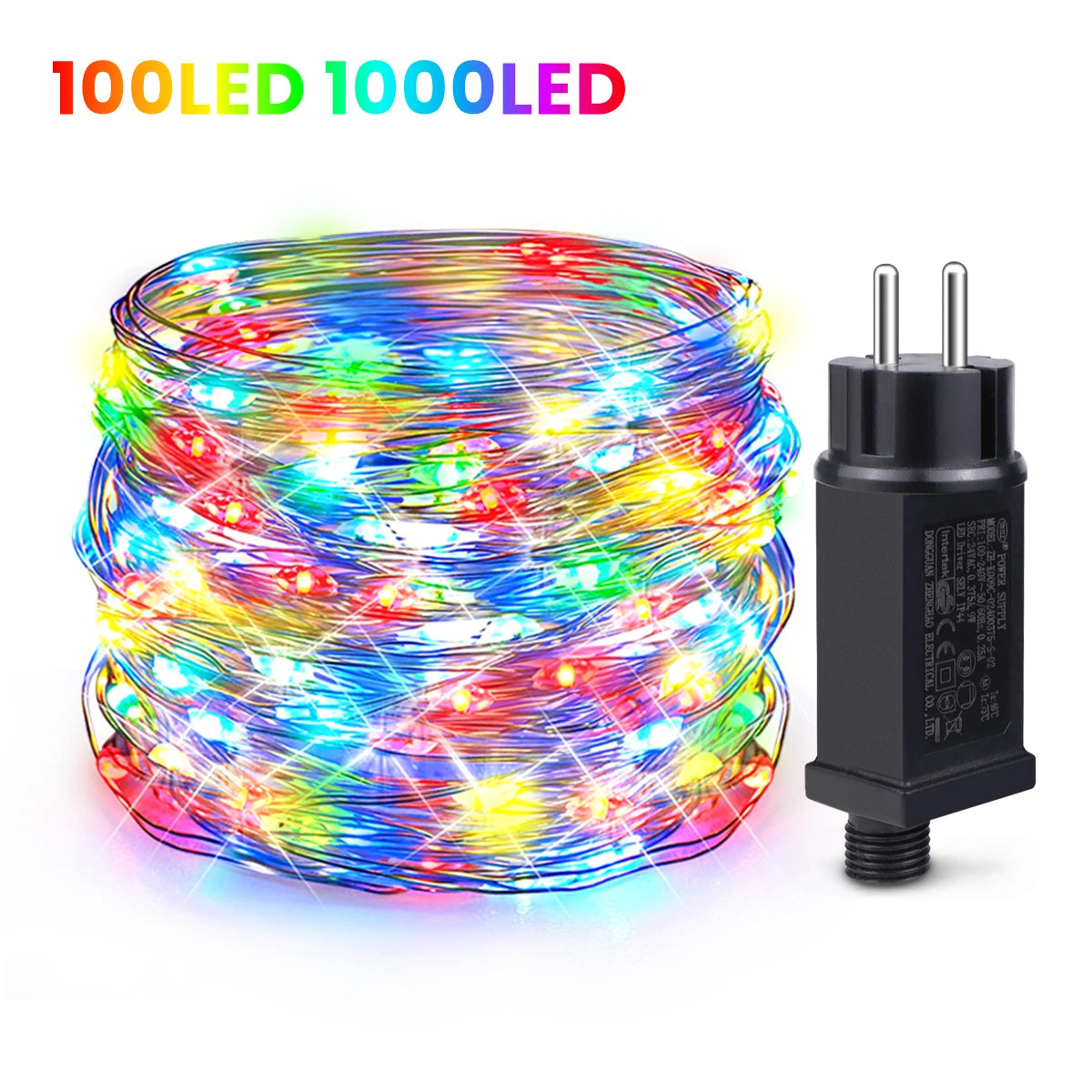10M-100M LED String Lights Copper Wire Garland Light Waterproof Fairy Lights Chain 220V 110V Waterproof Christmas Party Decor Oasis Select
