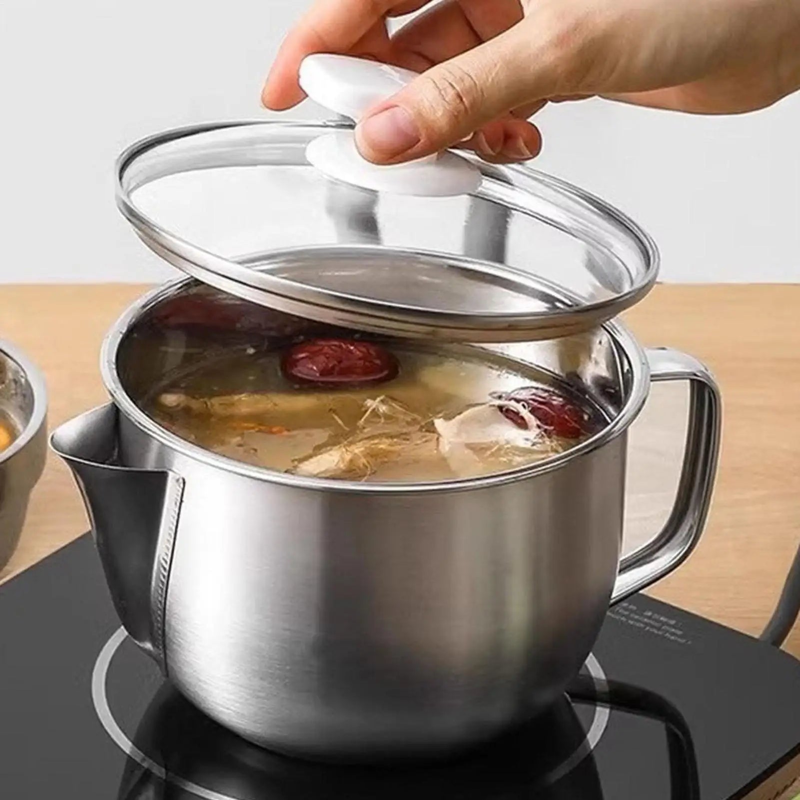 Fat Separator for Cooking Multifunctional Grease Separator Fat and Gravy Separator Strainer Stainless Steel Gravy Oil Grease Oasis Select