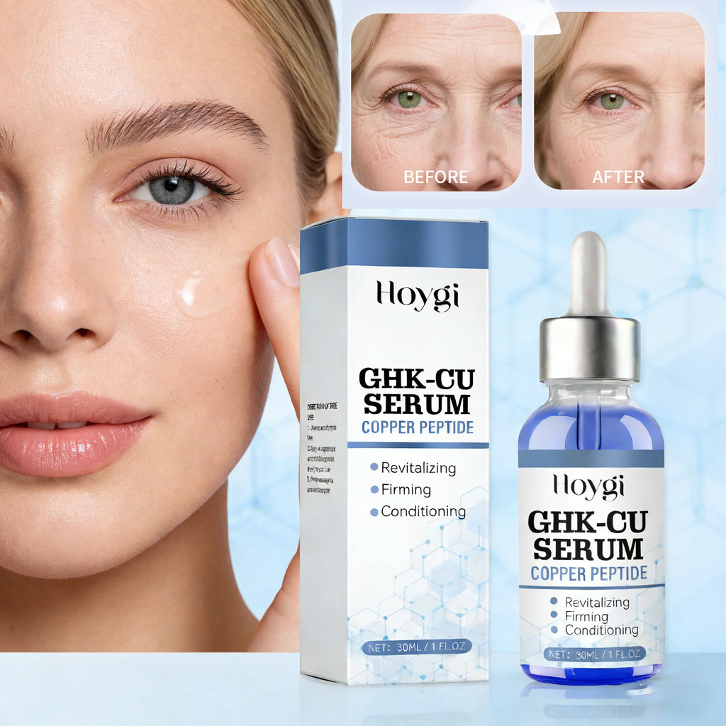 Copper Peptide Serum Anti Aging Face Serum Firming Lifting Fade Fine Lines Pore Shrinking Moisturizer Hyaluronic Acid Skin Care Oasis Select