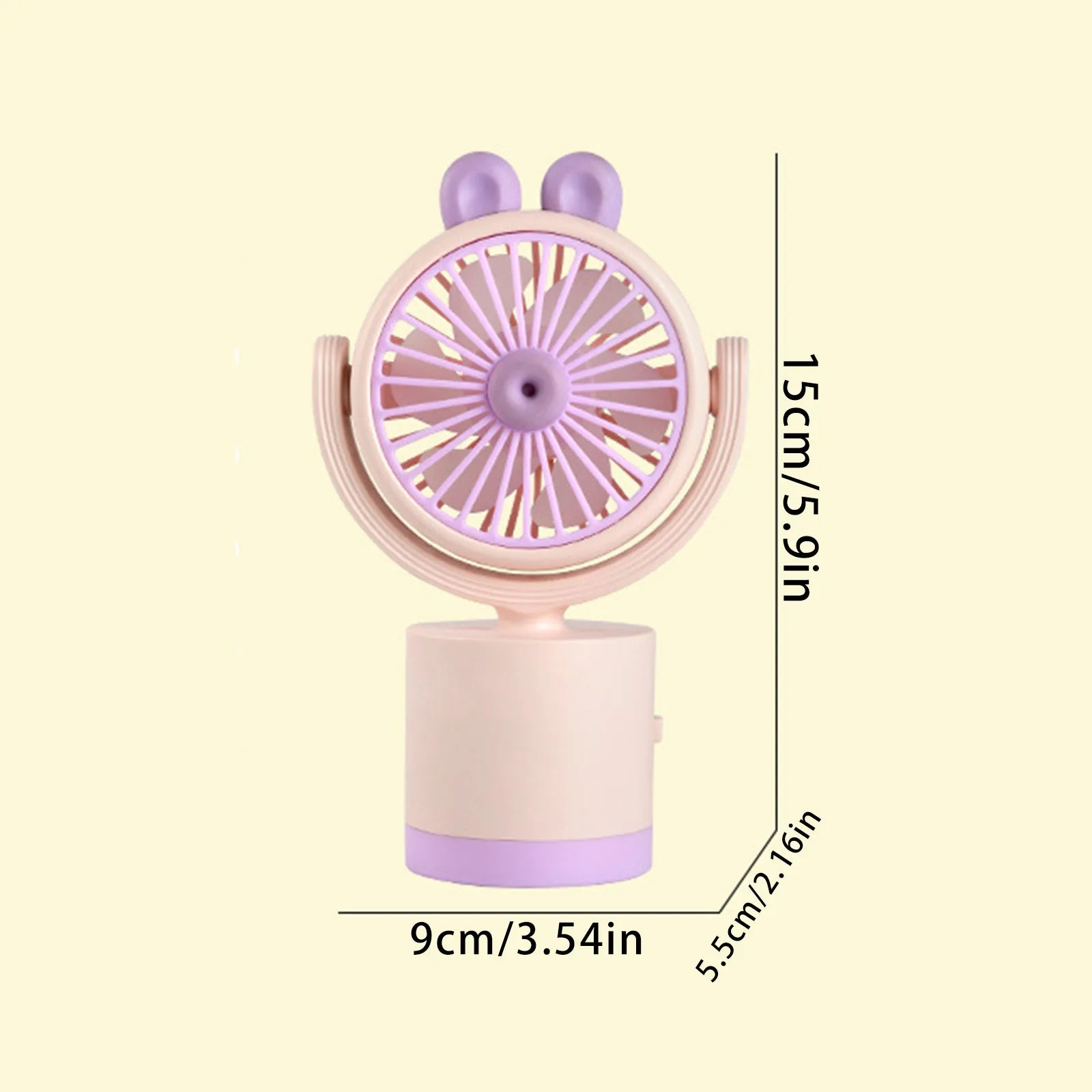 URGGU Mini USB Oscillating Handheld & Desktop Fan | Portable
