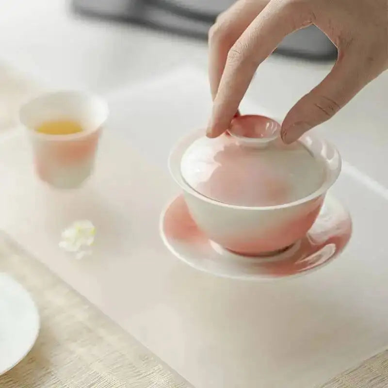 Tea Bowl Ceramic Three-talent Gaiwan Kung Fu Teacup Ceramic Tea Bowl Керамическая Чашка Oasis Select