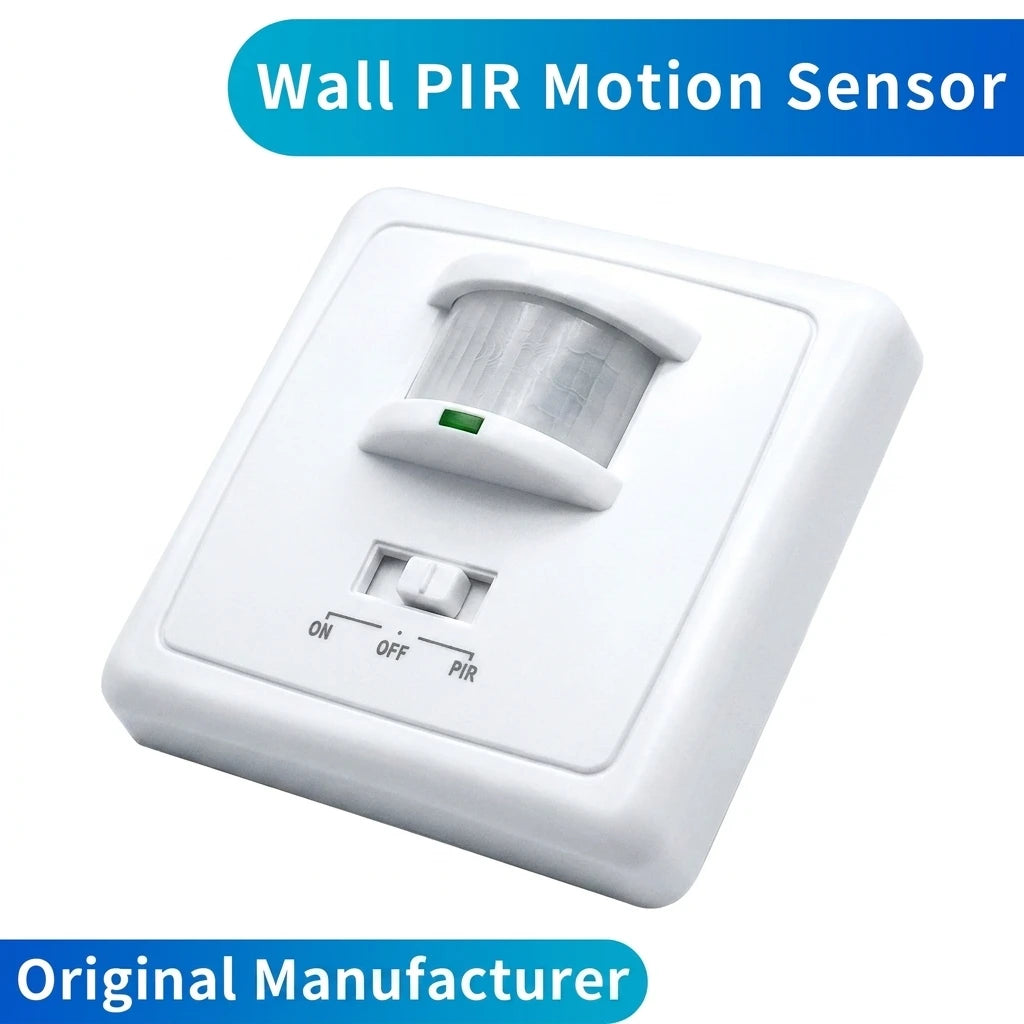 220V Wall Mounted LED Light Switch PIR Infrared Motion Sensor 600W Load 9m Detection Range - Energy Efficient Lighting Control Oasis Select