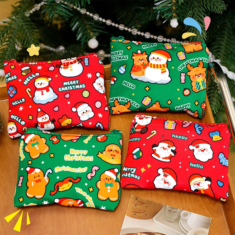 Mini Christmas Coin Purse – Cartoon Storage Bag | Kids Gift Mini Coin Purse Oasis Select