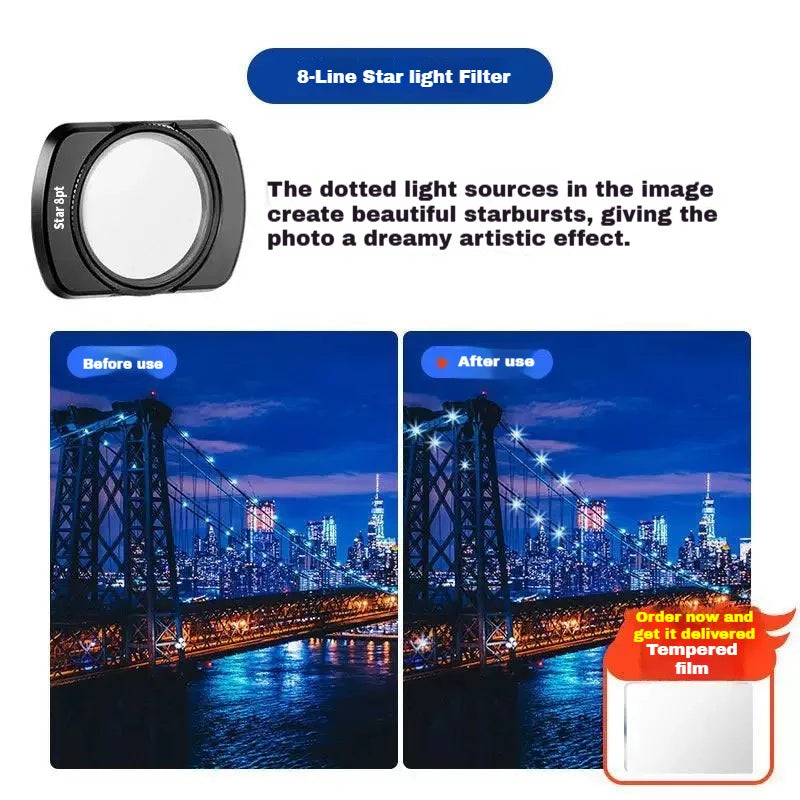 DJI Osmo Pocket 3/4 Magnetic CPL Black Mist ND Filter Set