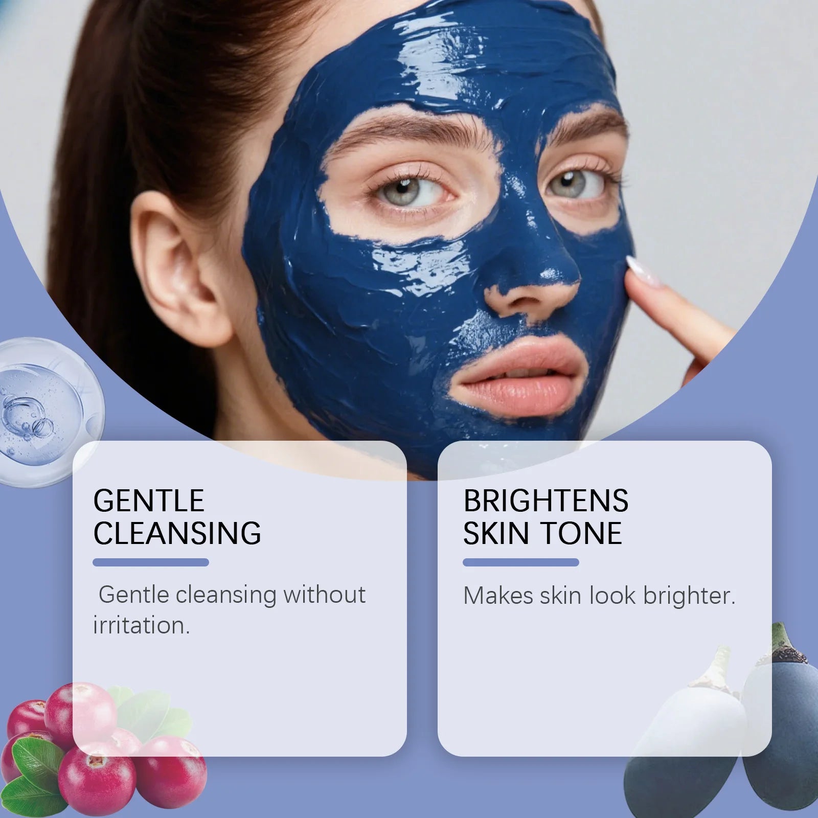 Facial Mask Powder Gentle Cleansing Pores Oil Control Brightening Increasing Elasticity Deep Hydration Glowing Skin Care Product Oasis Select