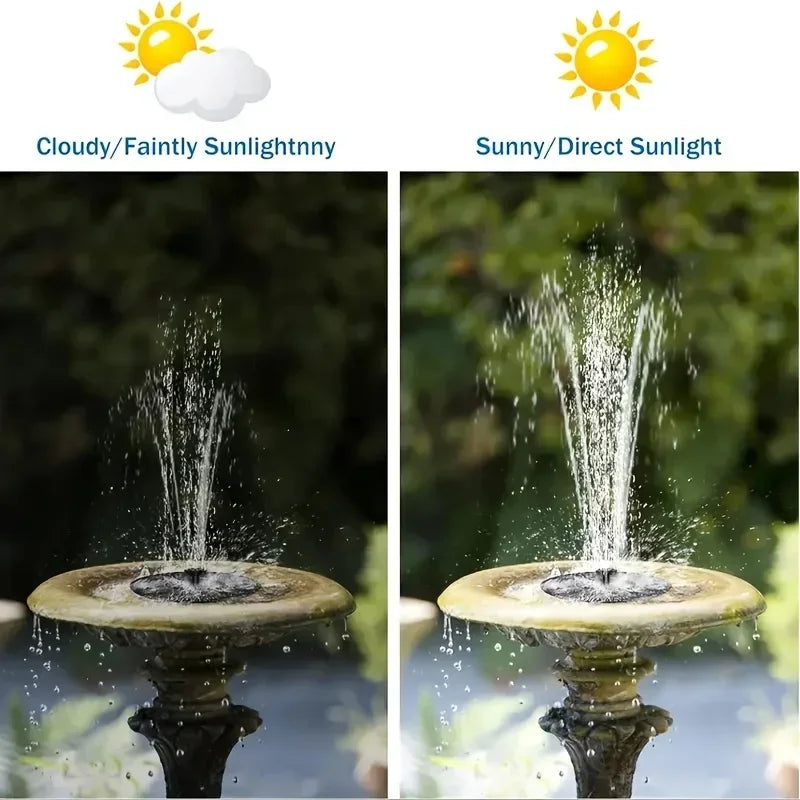 1.4w Solar Bird Bath Fountain Pump, for Garden Decor, Fish Tanks, Ponds & Oxygenation, Outdoor Water Feature,Floating Water Pump Oasis Select