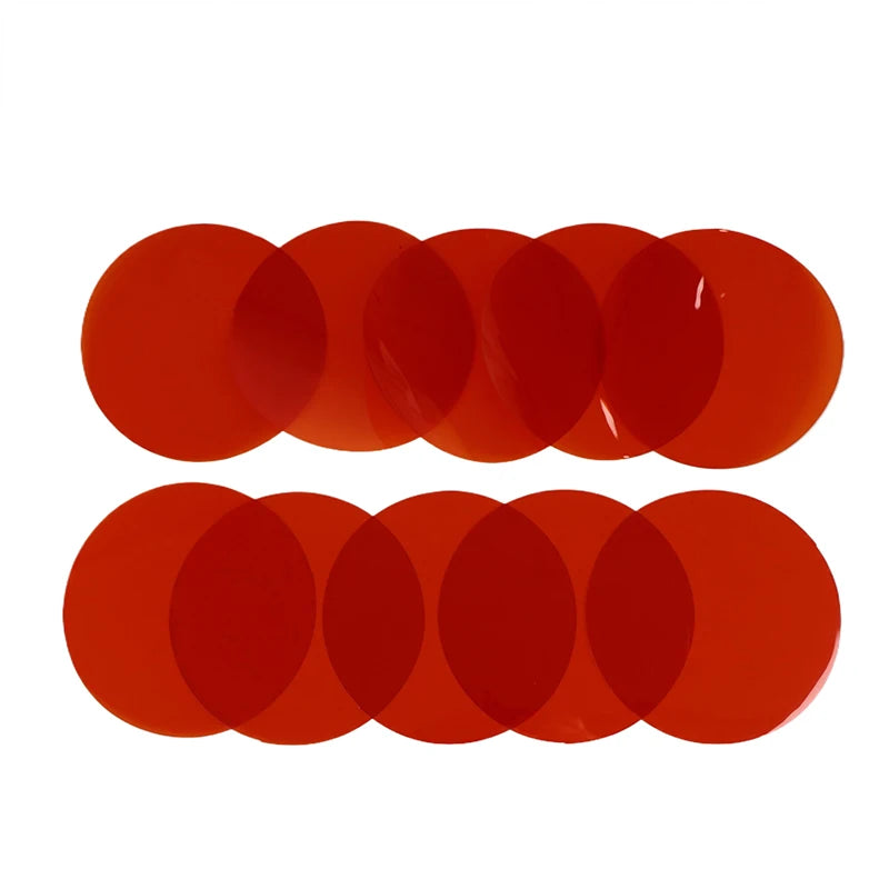 5/10Pcs 10CM Lamp Color Correction Film Self Adhesive Transparent Filter Sheets Light Gel For Headlights Bedrooms Living Rooms Oasis Select Warm Orange 10pcs