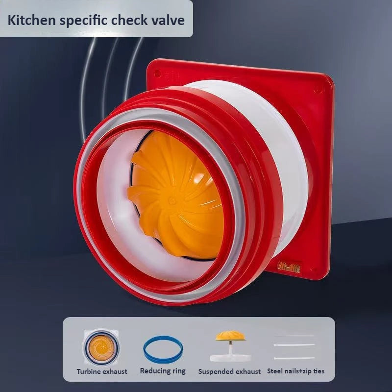 ABS Anti Reverse Valve, Thickened Reducer, Household Range Hood, Kitchen Exhaust Pipe, Universal Check Valve Oasis Select Caliber 150-200 B Check valve