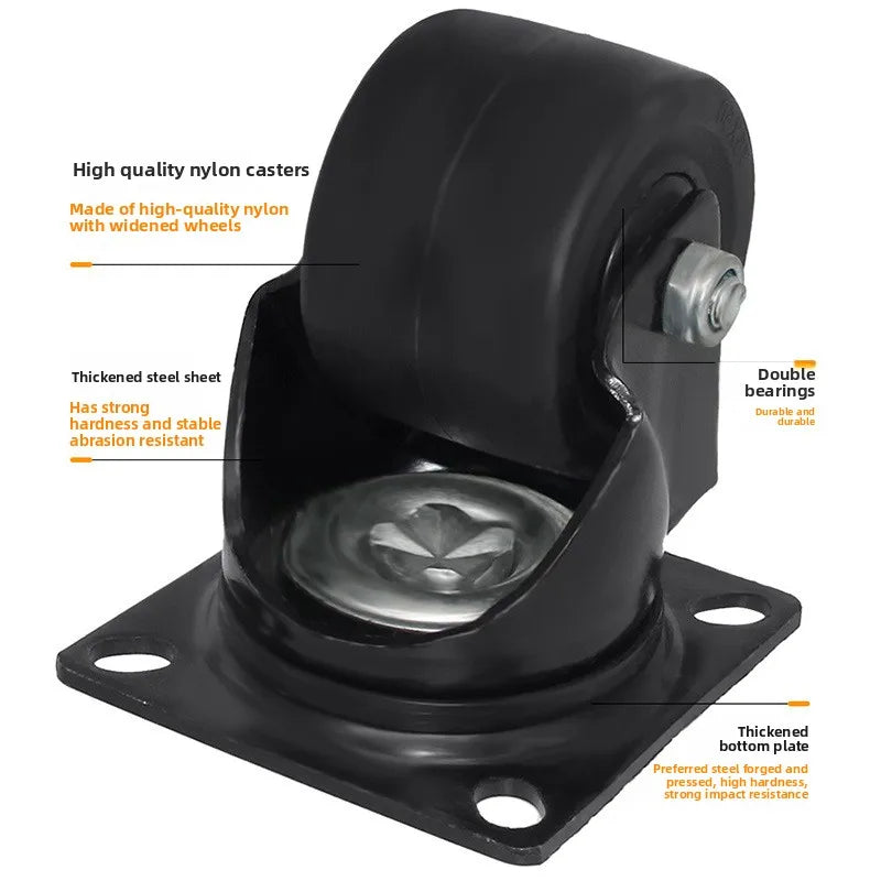 1.5/2/3inch Heavy Duty Swivel Castor Trolley Wheels Furniture Rotatable Caster with Safety Lock Brake for Table Chair Sofa Oasis Select