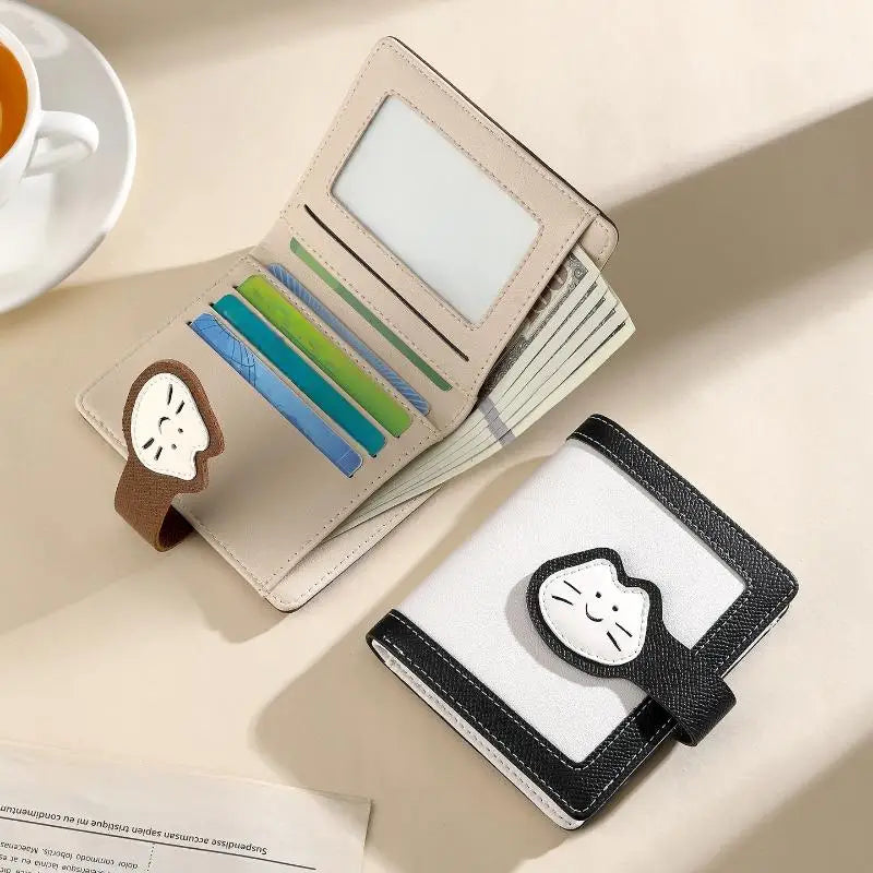 Women's Mini PU Leather Wallet – Card Slots & Zipper Coin Purse Women's Mini Wallet Oasis Select
