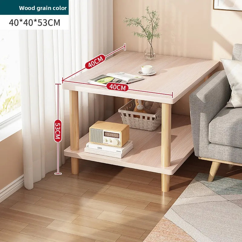 Multi-functional Household GoodsBedside Table Small Apartment Small Bedside Storage Cabinet Nordic Sofa Side Cabinet Small Table Oasis Select Wood grain 40 40 53