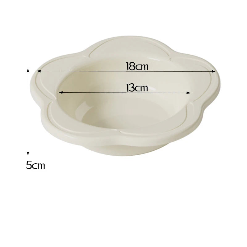 Reliable Stand-up Ceramic Cat Bowl with Pretty Floral Design; Pet Food and Water Dish for Neck Wellness Oasis Select A14