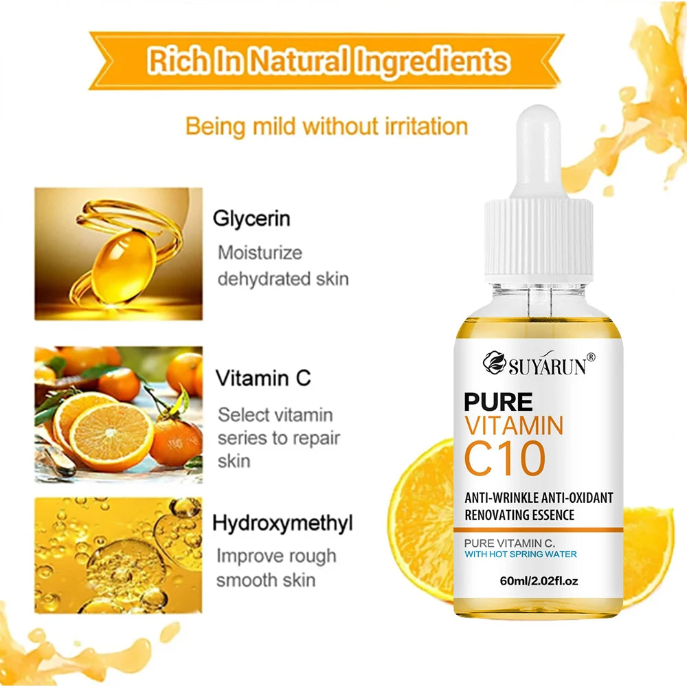 SUYARUN 10% Vitamin C Face Serum – Brightening & Anti-Aging Vitamin C Face Serum Oasis Select