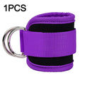 Ankle Straps Leg Strength Workouts Pulley Adjustable D-Ring Support Cuffs Sports Exercises Fitness Home Gym Booty Workouts Oasis Select Purple