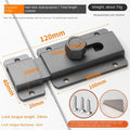 Aluminum Alloy Door Bolt Latch – Cabinet & Barn Security Lock