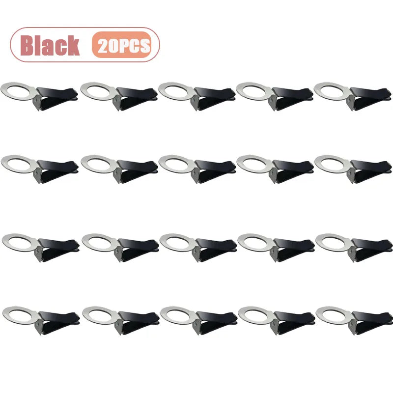 1-60PCS Car Air Vent Perfume Clip 360° Rotatable Air Vent Fragrance Diffuser DIY Car Accessories Interior Decoration Oasis Select Black-20PCS