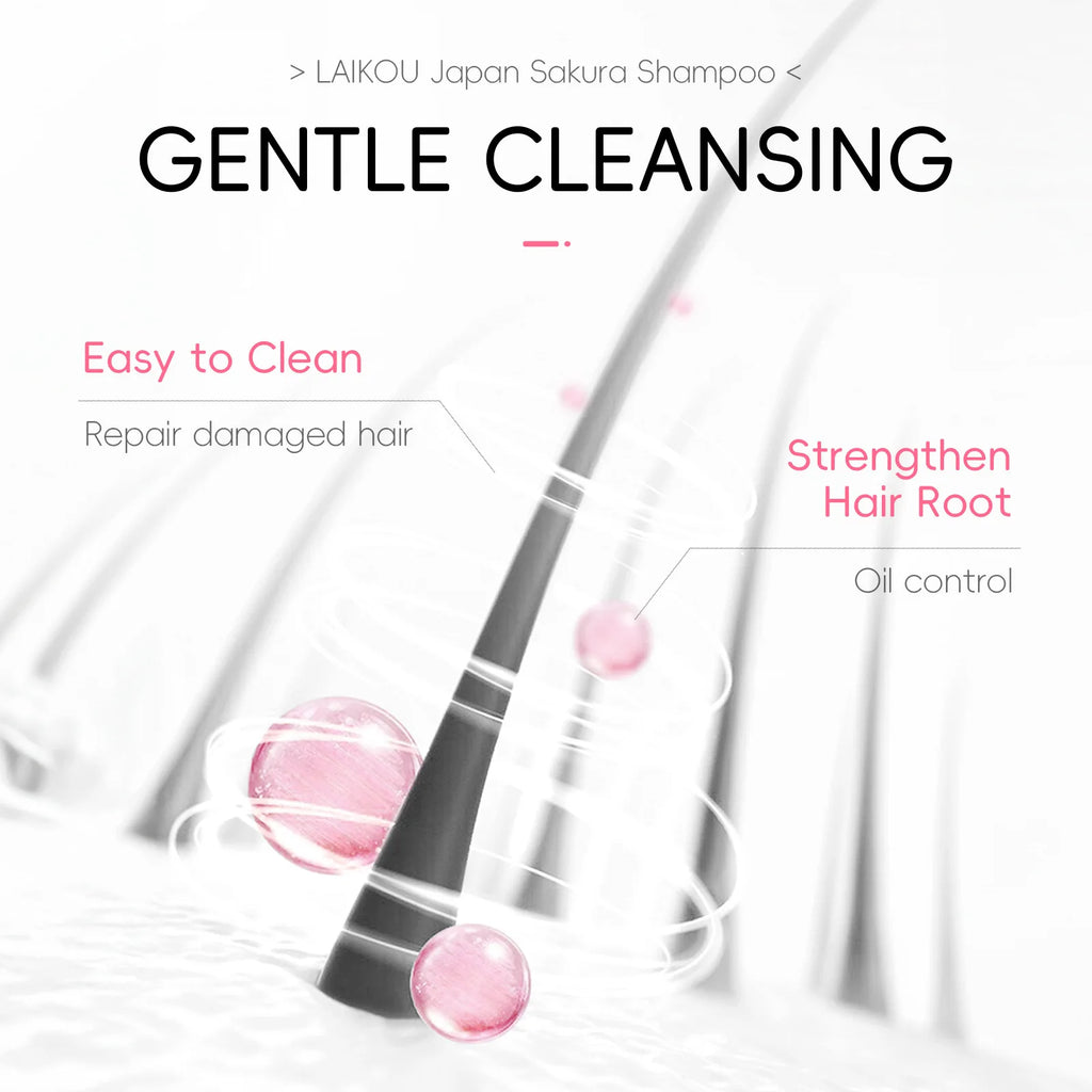 LAIKOU Sakura Shampoo – Nourishing, Anti-Dandruff, Oil Control Nourishing Shampoo Oasis Select