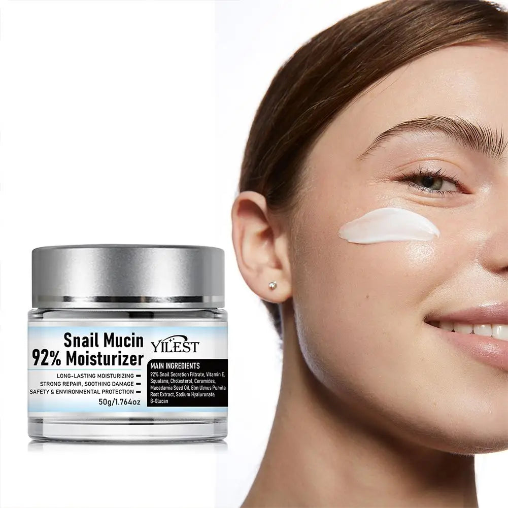 LAIKOU Snail Face Cream Hyaluronic Acid Moisturizer 25g/50g Snail Moisturizing Cream Oasis Select