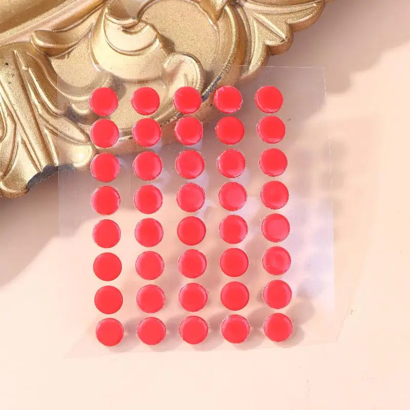 40Pcs 6.5mm Diameter 0.8mm Thickness Small Dots Universal Mouse Skates For Mouse Foot Glide Feet Sticker Oasis Select Red