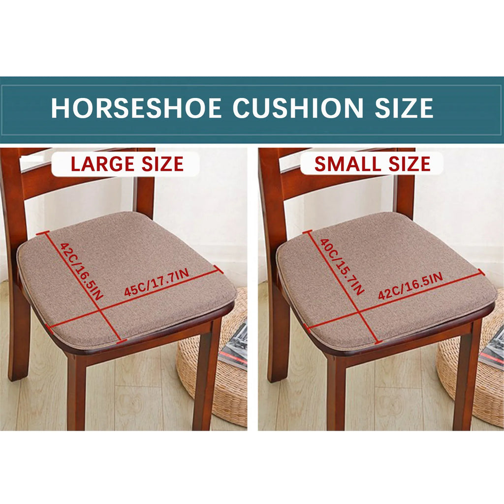 Chair Pads Non-Slip Seat Cushions Soft Chair Pad with Ties Horseshoe Seat Cushion For Dining Room/Office/Hotel/Garden Chairs Oasis Select
