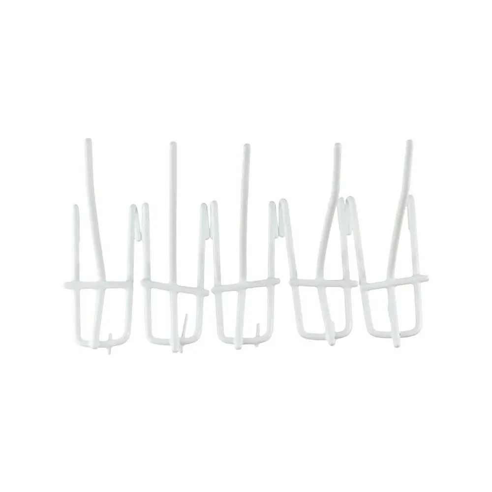 10-Pack Metal Mesh Panel Hooks | Reusable Grid Storage Hooks