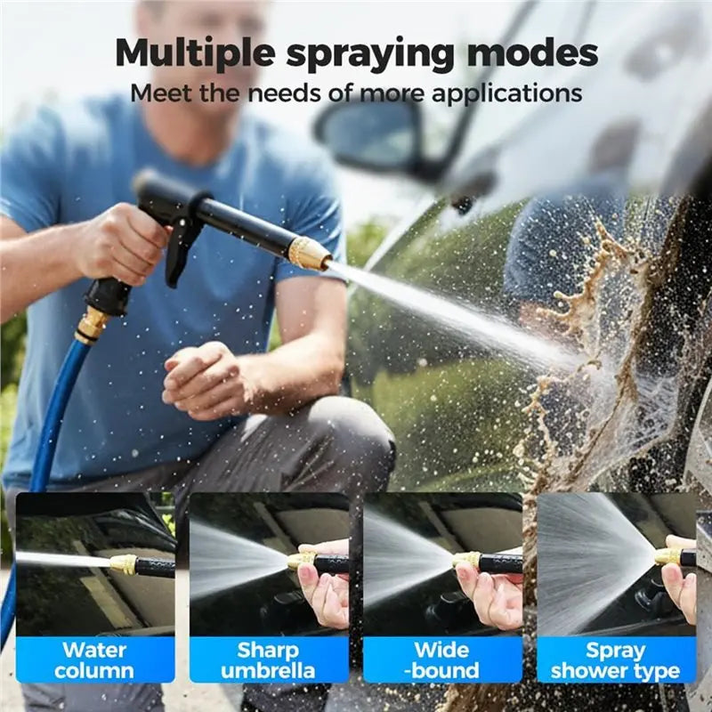 LIKE WISH For Garden Hose Compatible Jet Nozzle Power Washer, Pressure Washer Wand Featuring 3 Jet Nozzles For Car Washing Oasis Select