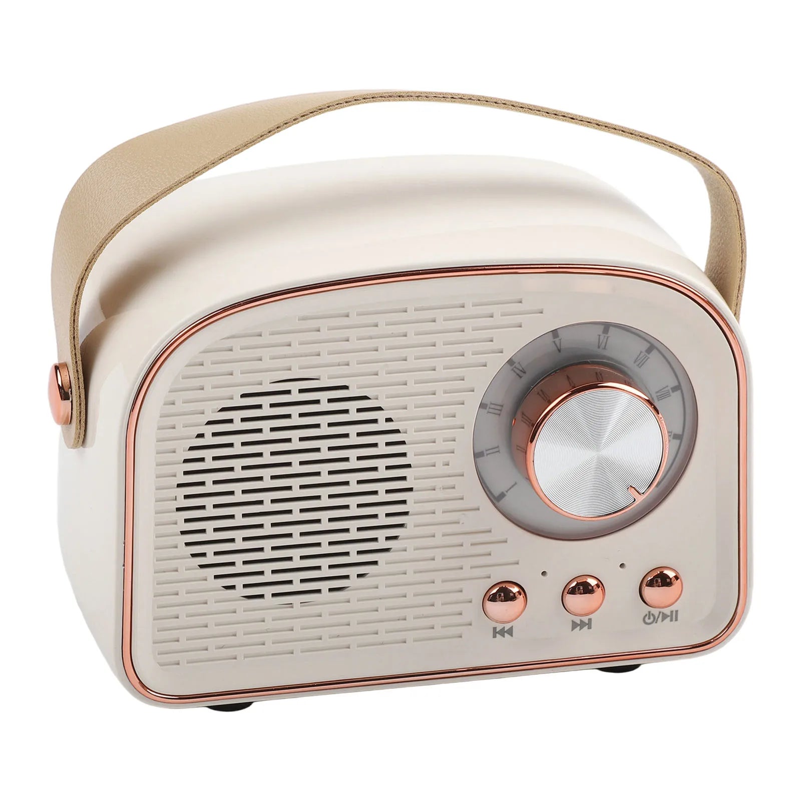 Portable Retro Wireless Speaker Bluetooth-compatible Cute Loudspeaker With FM Radio Speaker Music Stereo Sound Oasis Select white