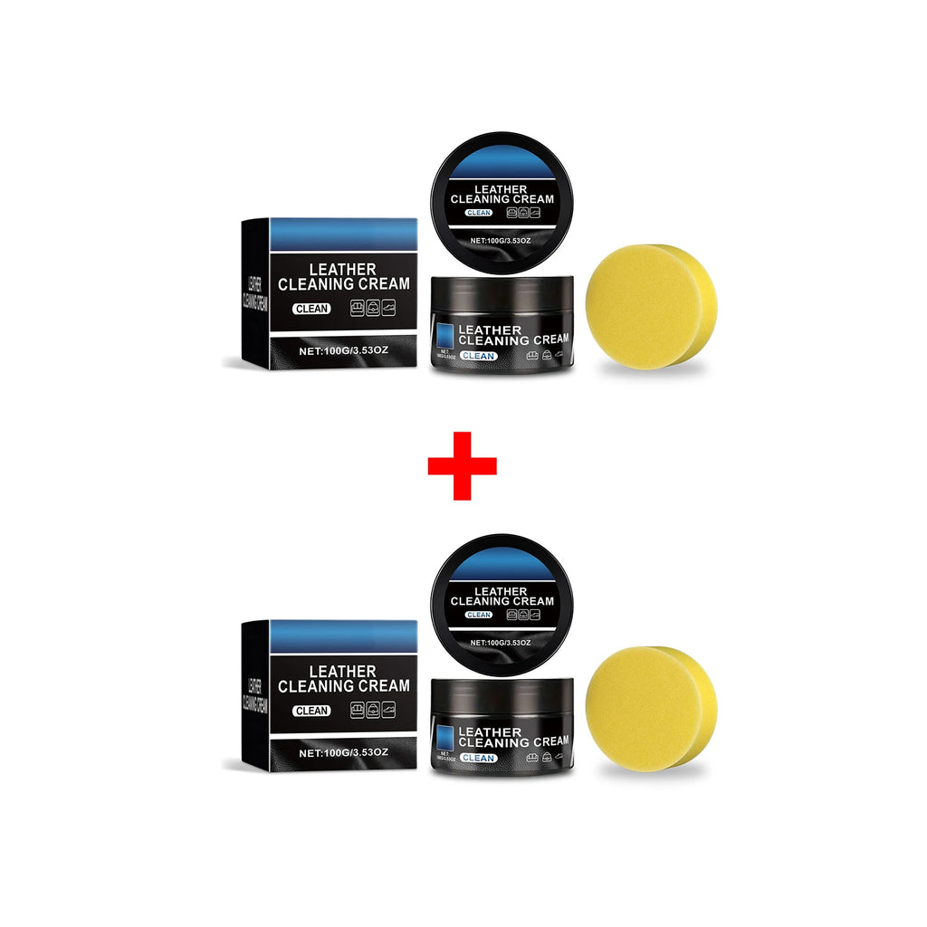 Leather Cleaning Cream for Automotive Interior Remove Dirt Anti Fouling and Waterproof Car Interior Seat Leather Products Oasis Select 2pcs