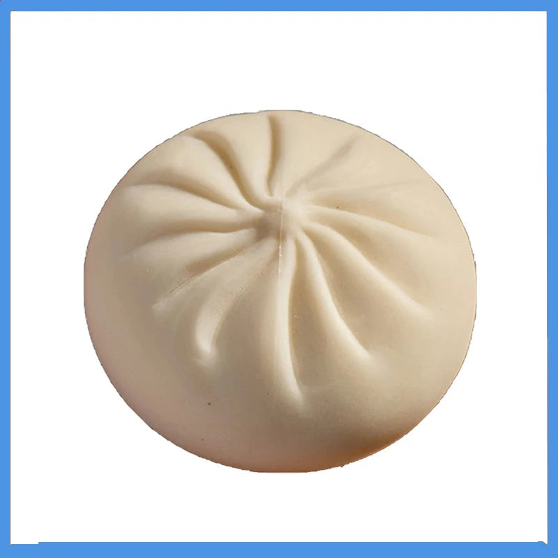 Colorful Dumpling Squishes Stress Balls Fidget Sensory Toys Simulation Food Squishies Bun with Steamer Squeeze Dough Ball Gifts Oasis Select F One Size