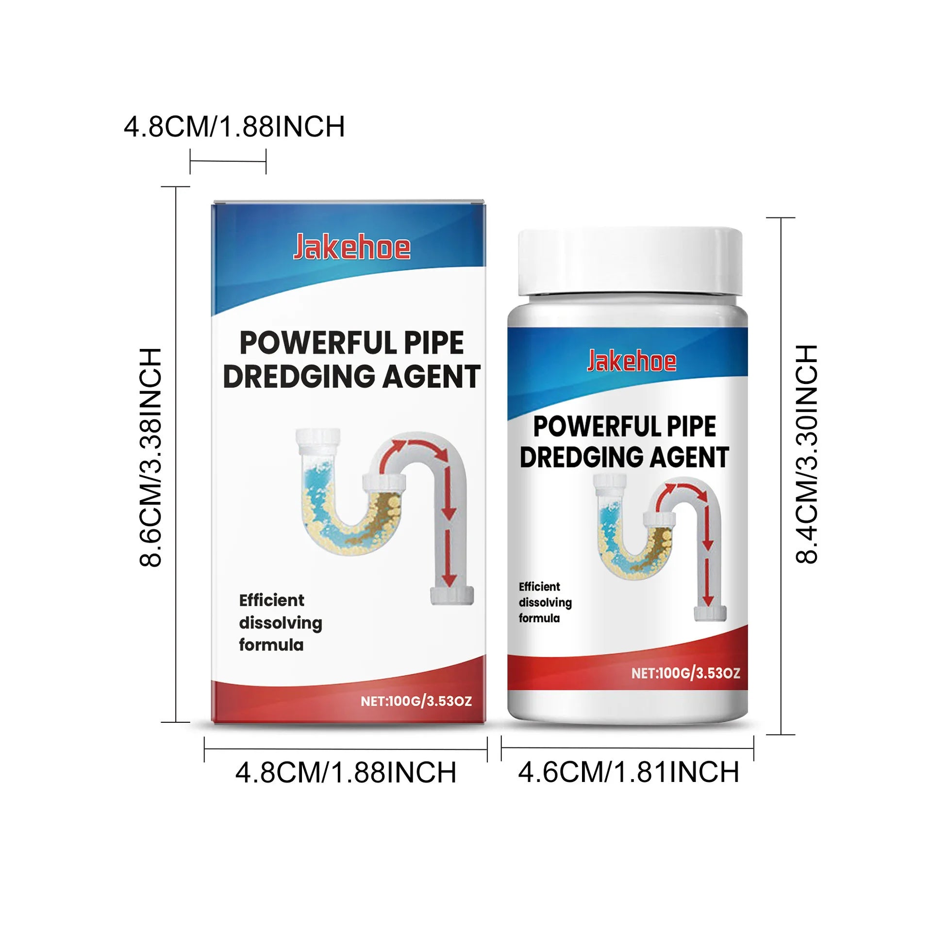 Pipeline Dredging Agent Remove Stubborn Oil Stain Dirt Garbage Residue Unblocked Pipe Prevent Blocking Pipeline Dredging Agent Oasis Select 100g boxed