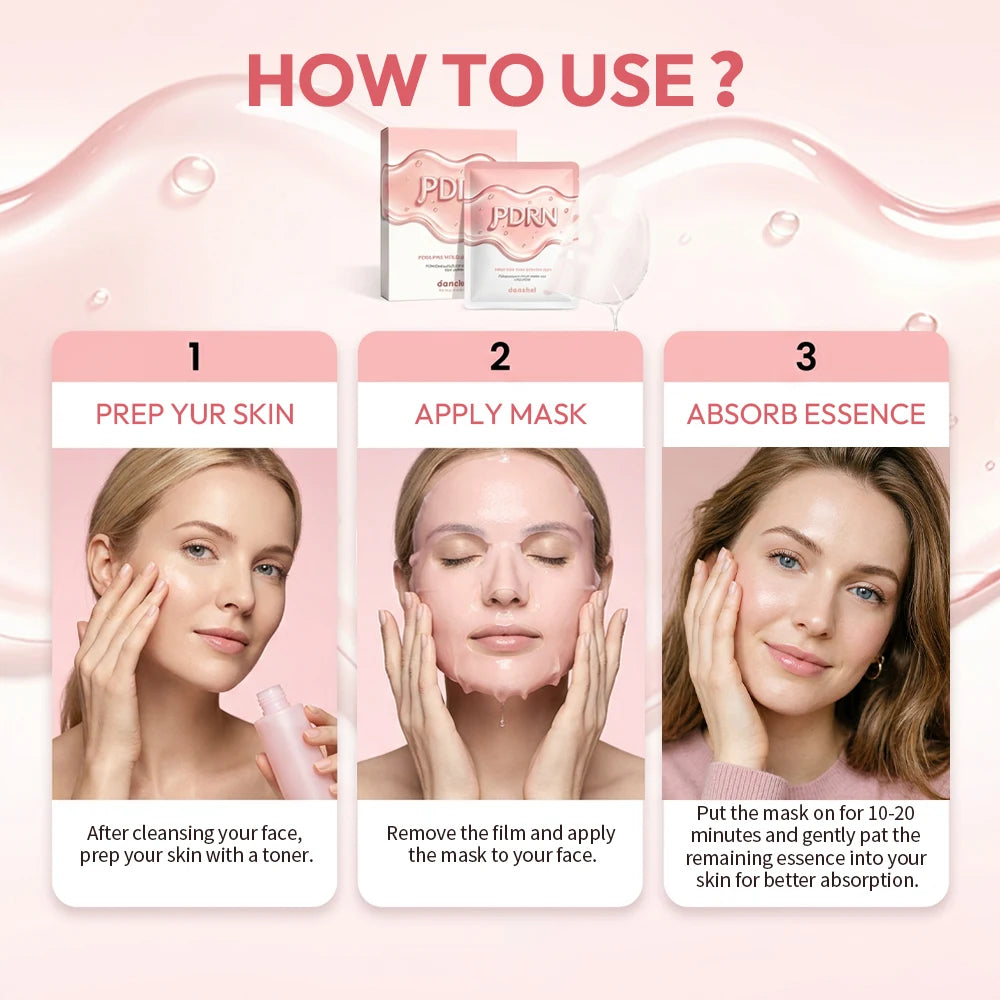 Salmon DNA PDRN Pink Vita Sheet Mask – Glass Skin Hydration Korean Sheet Mask Oasis Select