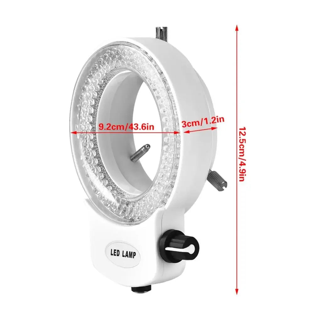 144 LED Microscope Ring Light – Dimmable Non-Flickering Illuminator