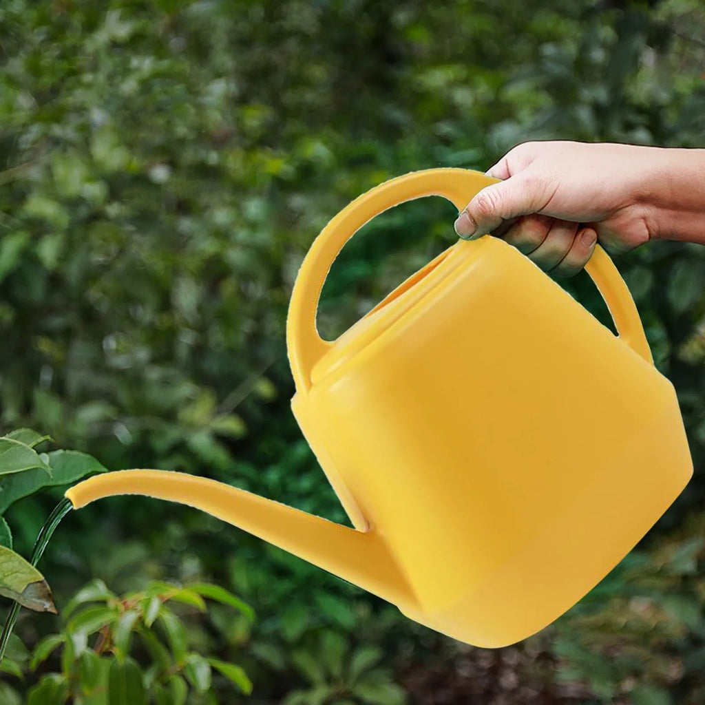 Home Garden 4L Watering Can Long Mouth Large Capacity Plant Sprinkler Garden Tool Lightweight Watering Pot Oasis Select Yellow
