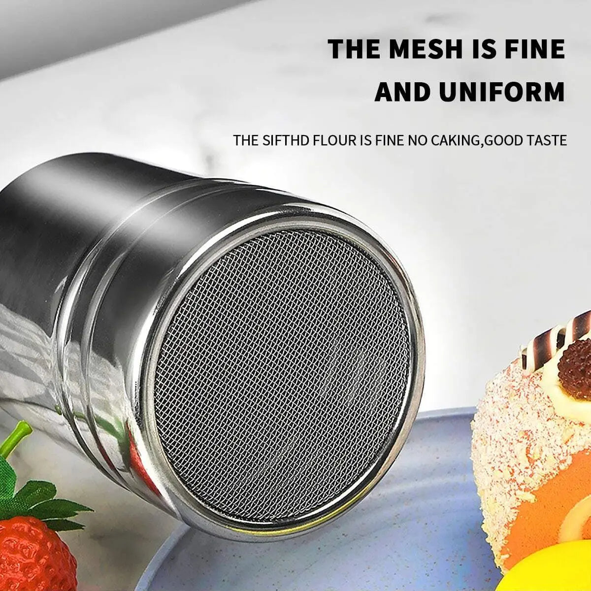 Stainless Steel Mesh Powder Shaker – Cocoa, Spice & Sugar Spice & Powder Shaker Oasis Select