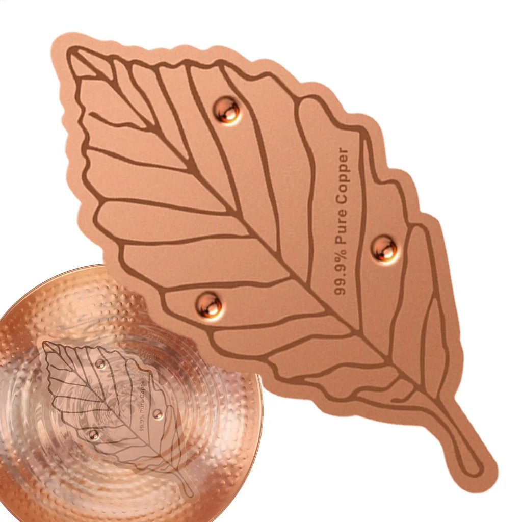 Copper Bird Bath Plate Birdbath Purification Disc with Triple-Point Support Birdbath Bowl Purifier Plate for Backyard Bird Bath Oasis Select