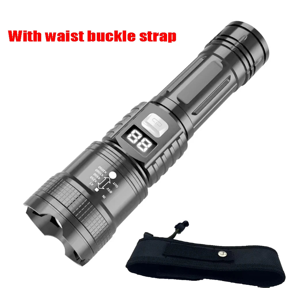 KDULIT Zoomable LED Flashlight | Type-C Rechargeable Torch