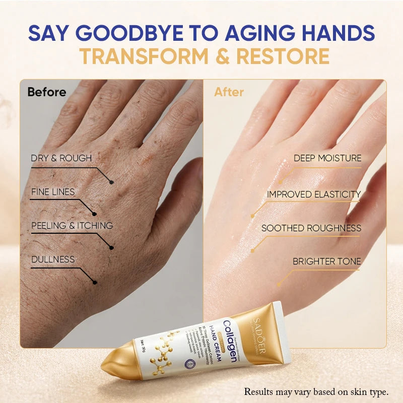 SADOER Collagen Hand Cream – Firming, Brightening & Hydrating