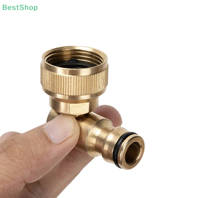 3/4" Brass Swivel Elbow Garden Hose Faucet Adapter