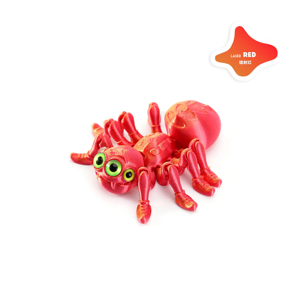 3D Printed Spider, Articulated 3D Animals,Relief Stress Fidget Toys, Desktop Pet Halloween Surprise Gift for Home Office Décor Oasis Select Red 8CM