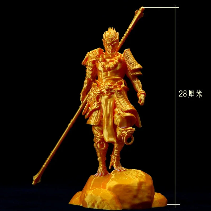 Game Black Myth Wukong Animation Entity Hand Do Qitian Great Saint Statue Creative Display Battle Holy Buddha Oasis Select Gold 28cm