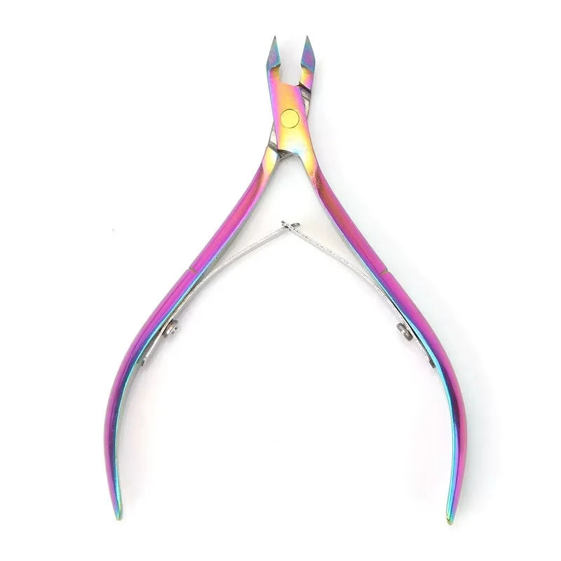 Stainless Steel Cuticle Clippers Trimmer Dead Skin Remover - Pedicure Tool Cuticle Nippers Nail Manicure Scissors for Personal Oasis Select 1pc