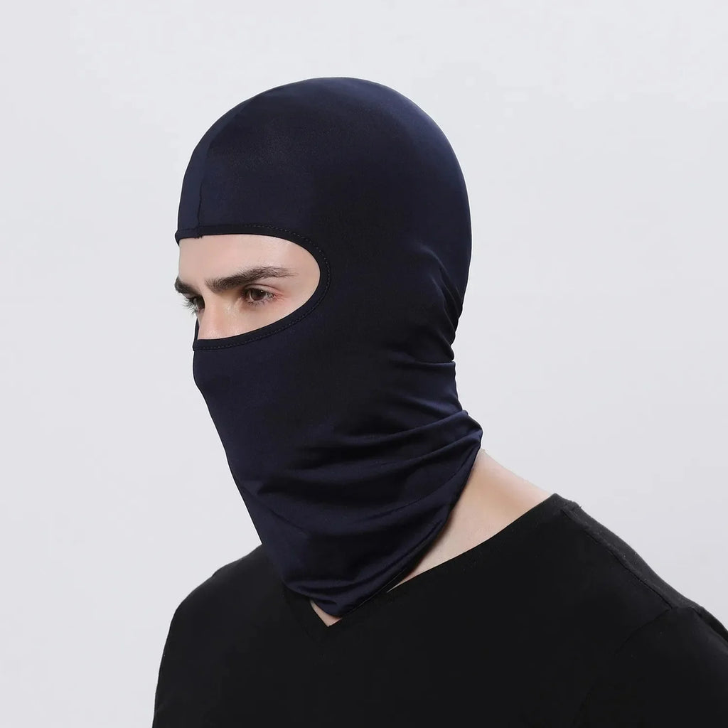 Balaclava Motorcycle Face Mask Moto Helmet Bandana Hood Ski Neck Full Face Mask Windproof Dustproof Face Shield Men's Biker Mask Oasis Select 1PCS Navy Blue